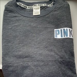 Pink hoodless sweatshirt